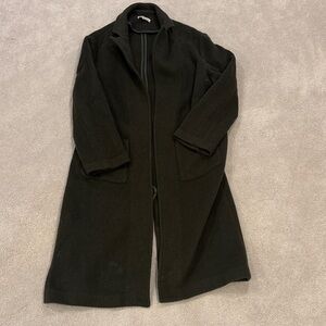 Reformation Classic Green wool overcoat